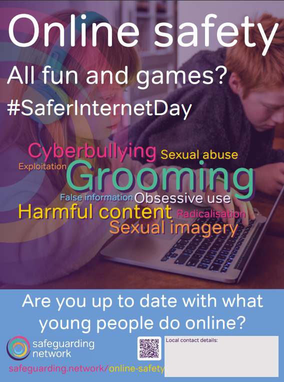 Online safety poster image