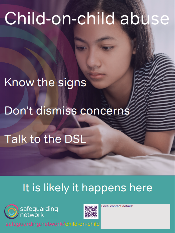 Child-on-child abuse poster image