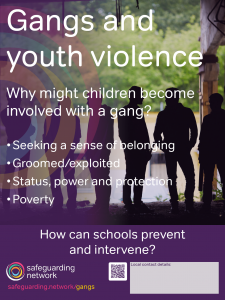Gangs and youth violence poster